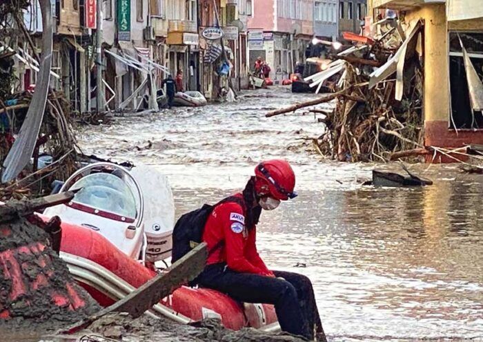 Turkey, disaster by floods in the Black Sea