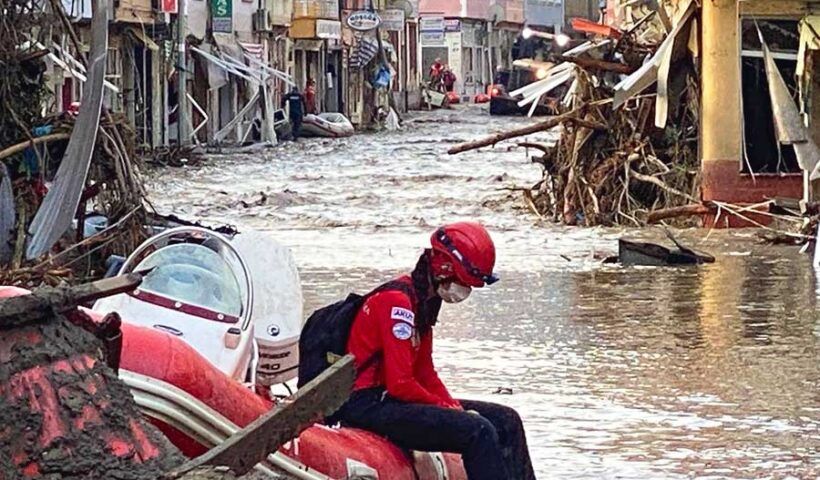 Turkey, disaster by floods in the Black Sea