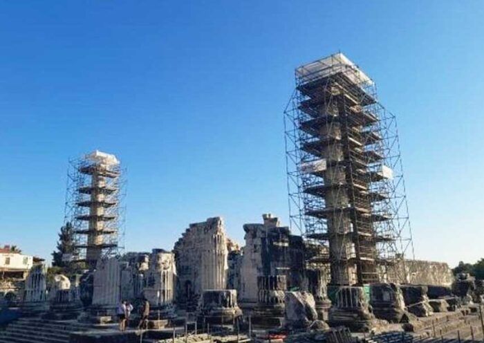 Turkey, restauration of Apollo temple in Didim