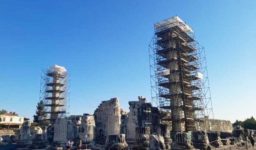 Turkey, restauration of Apollo temple in Didim
