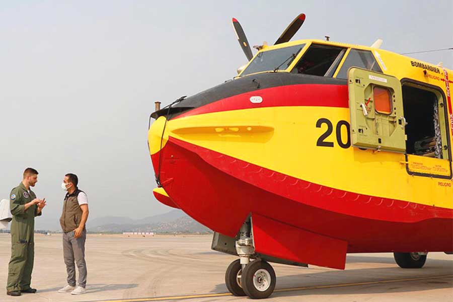 Turkey, Spanish crews of the planes sent to fight wildfires
