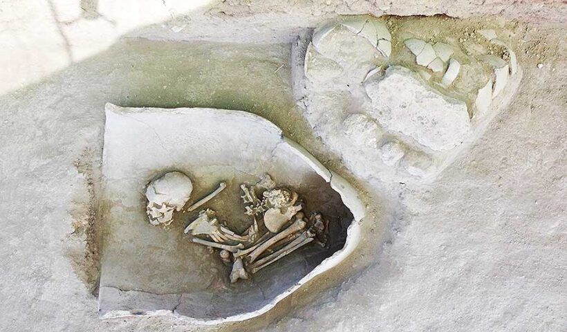 Turkey, tombs of children of the Bronze Age