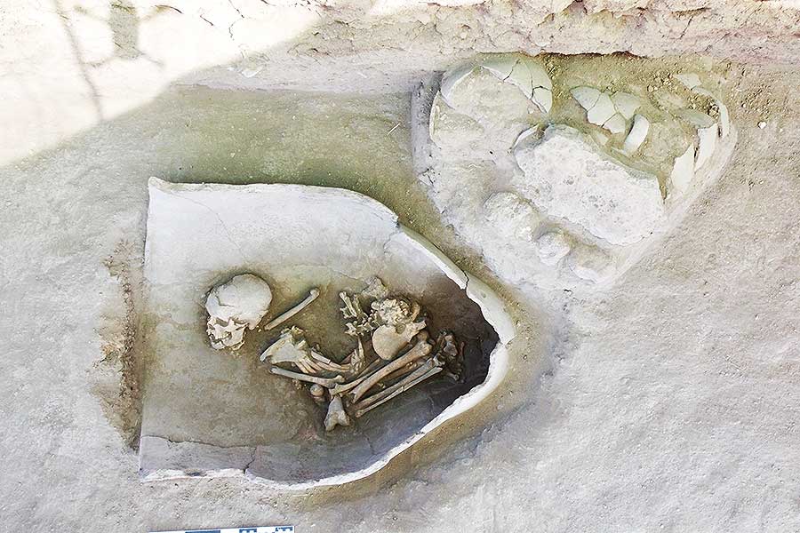 Turkey, tombs of children of the Bronze Age