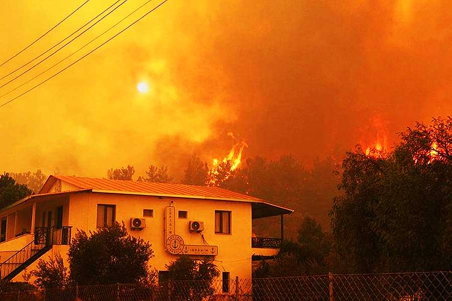 Turkey, wildfires in Muğla