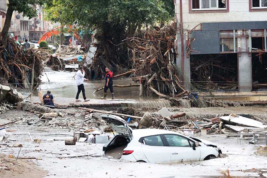 Turquía, daños por las inundaciones en el Mar Negro