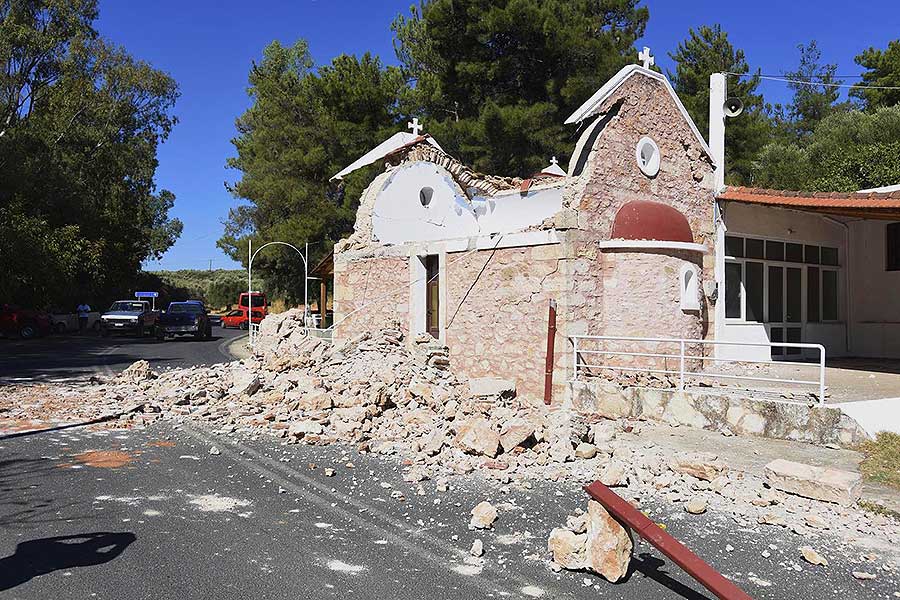 Greece, images of the Crete earthquake