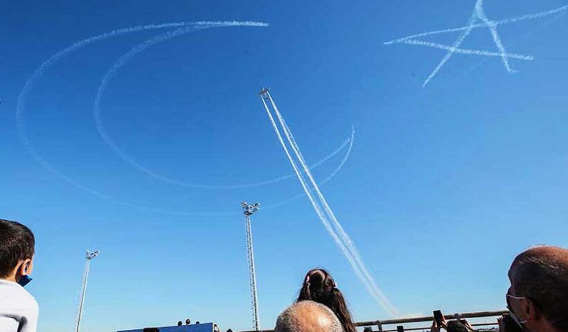 Istanbul, air show during TEKNOFEST