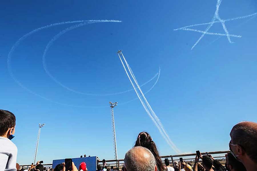 Istanbul, air show during TEKNOFEST