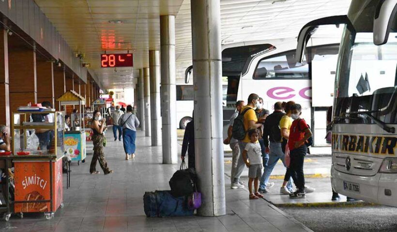 Turkey, bus station during the pandemic