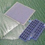 Turkey, solar panels on lake