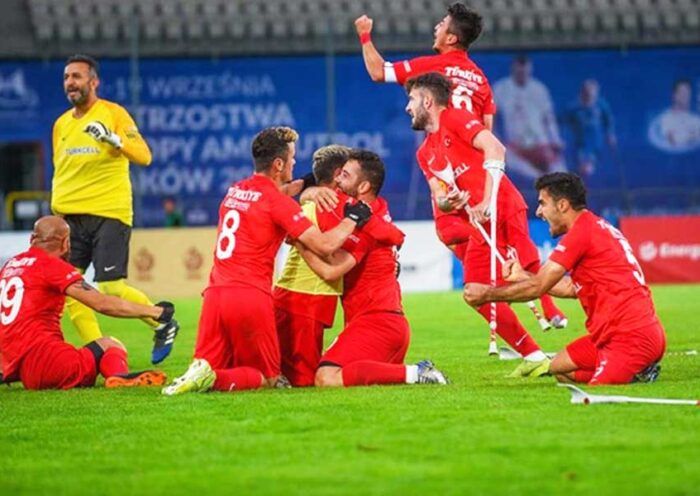 Turkish amputee football team, becomes Europe champion