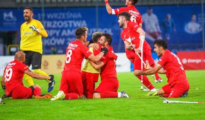 Turkish amputee football team, becomes Europe champion