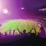football match with fans