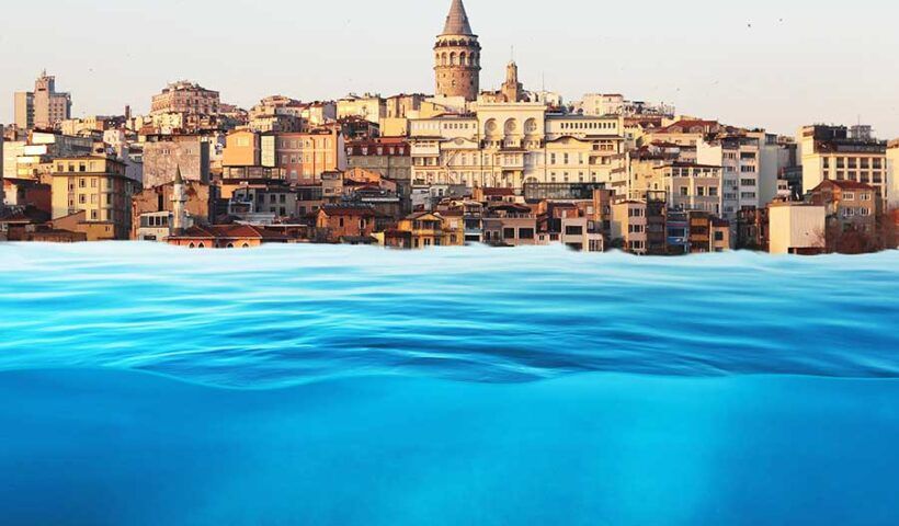Istanbul submerged by water due to climate change