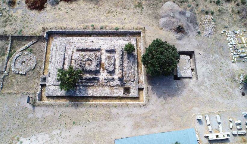 Turkey, archaeology, ancient altar near Troy