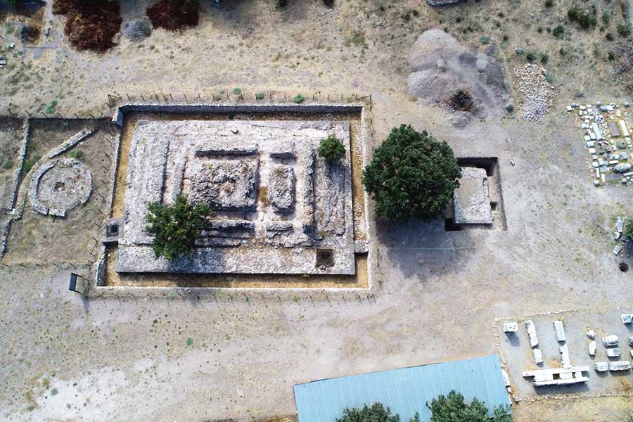 Turkey, archaeology, ancient altar near Troy