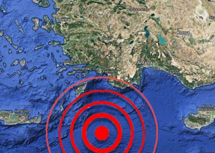 Turkey, earthquake in the Mediterranean Sea, in Antalya