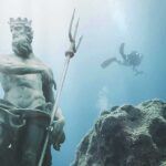 Turkey, submerged statue of the Lycian civilisation