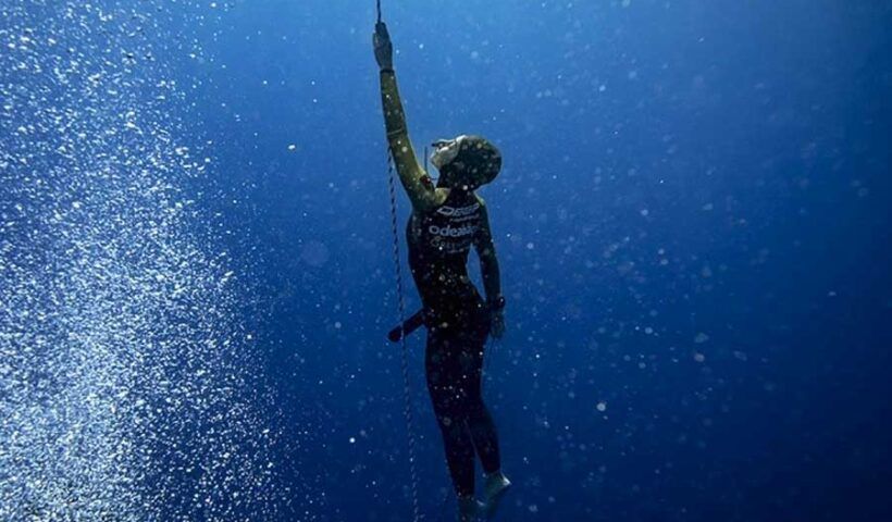 Turkish freediving diver Şahika Ercümen