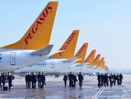 aerolínea Pegasus, aviones
