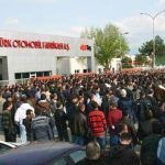 Bursa, trabajadores de FIAT en huelga