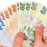 dinero y billetes, liras turcas