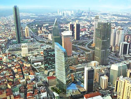 Estambul, rascacielos en Levent