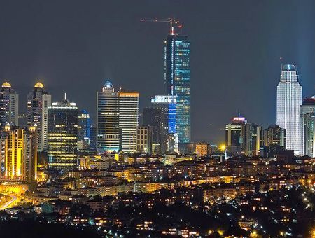 Estambul, rascacielos en Levent