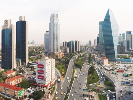 Estambul, rascacielos en Levent