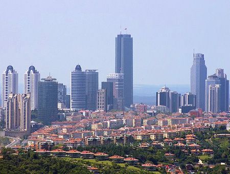 Estambul, rascacielos en Levent