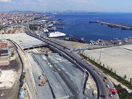 Estambul, obras del Túnel Eurasia