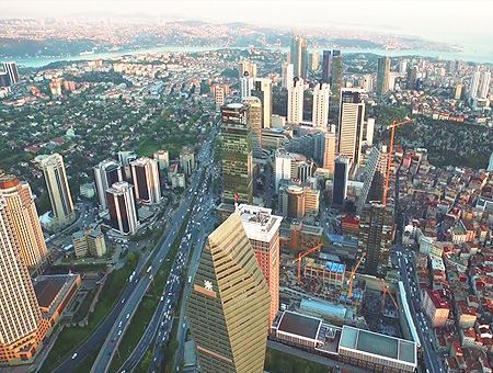 Estambul, rascacielos en Levent