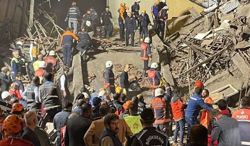 Turkey, building collapsed in Malatya