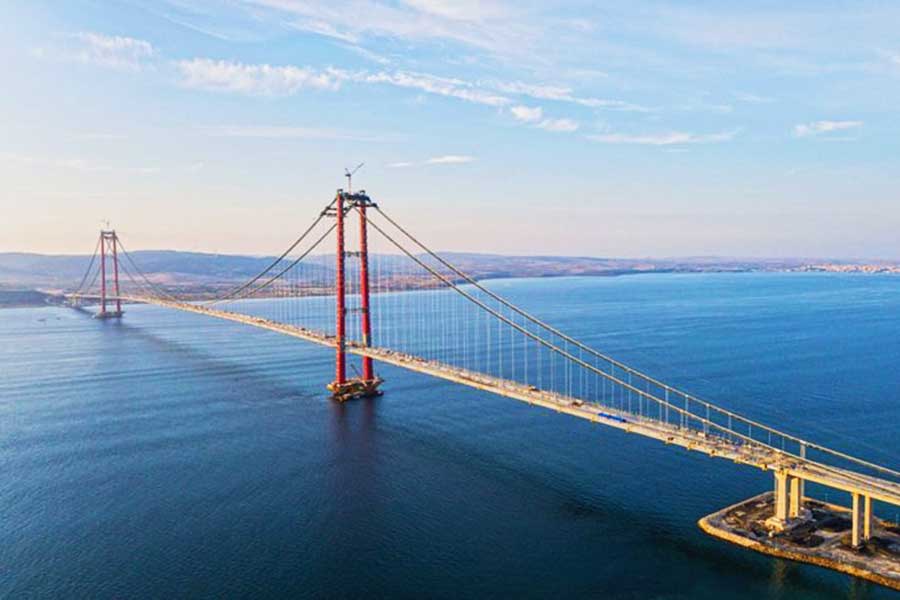 Turkey, Çanakkale Bridge between Europe and Asia