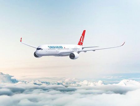 Turkish Airlines, avión en vuelo