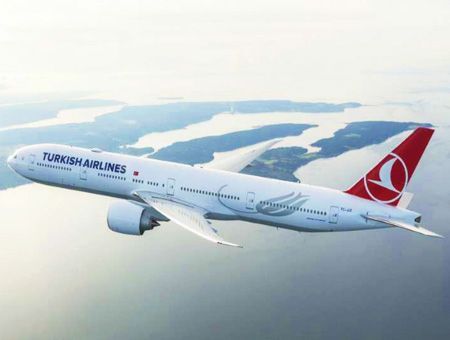 Turkish Airlines, avión en vuelo