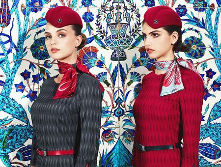 Turkish Airlines, uniformes de azafatas