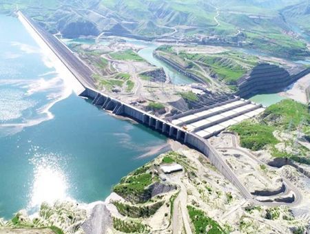 Turquía, presa de Ilısu en el río Tigris
