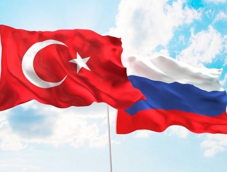 Turquía y Rusia, banderas