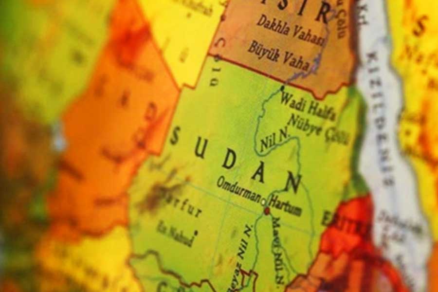Africa, Turkish map of North Sudan