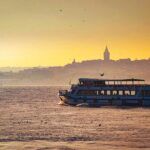 Istanbul, the Bosphorus at sunset