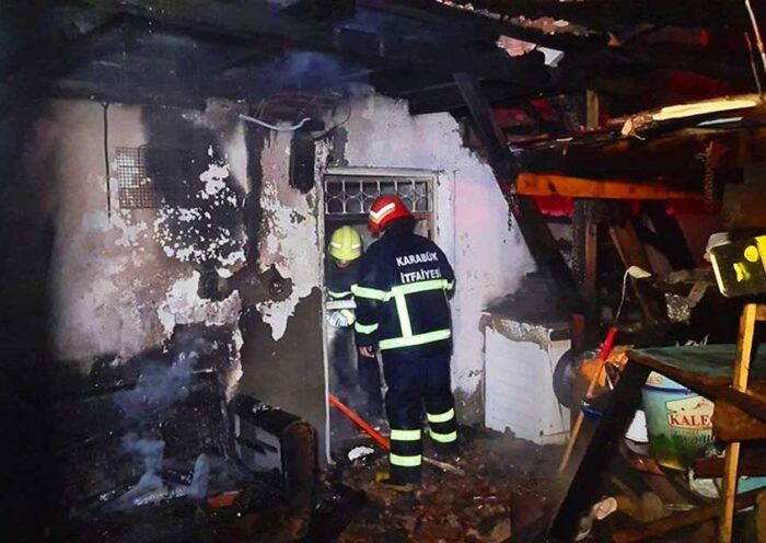 Istanbul, fire in Esenyurt