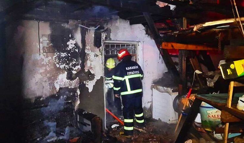 Istanbul, fire in Esenyurt