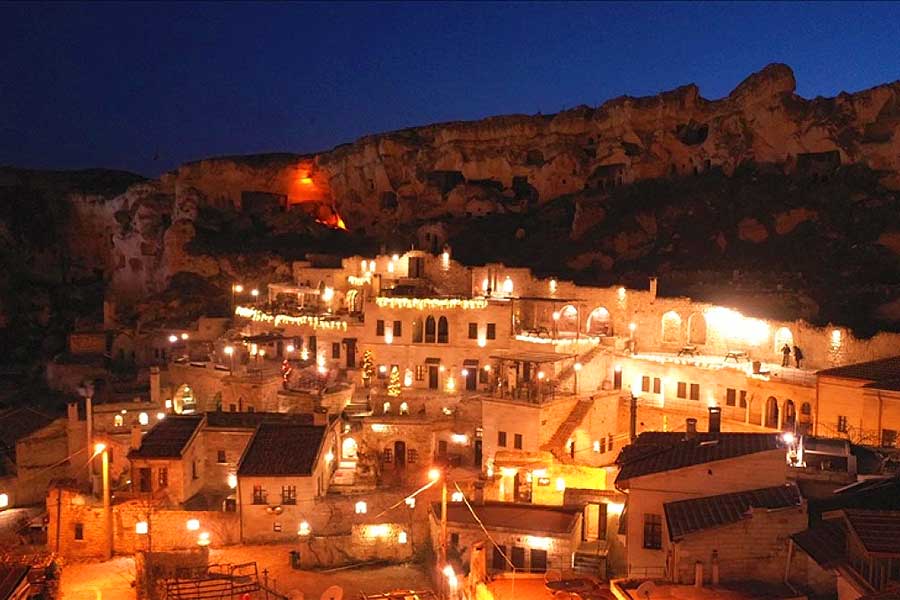 Turkey, Cappadocia full of tourists to celebrate the New Year