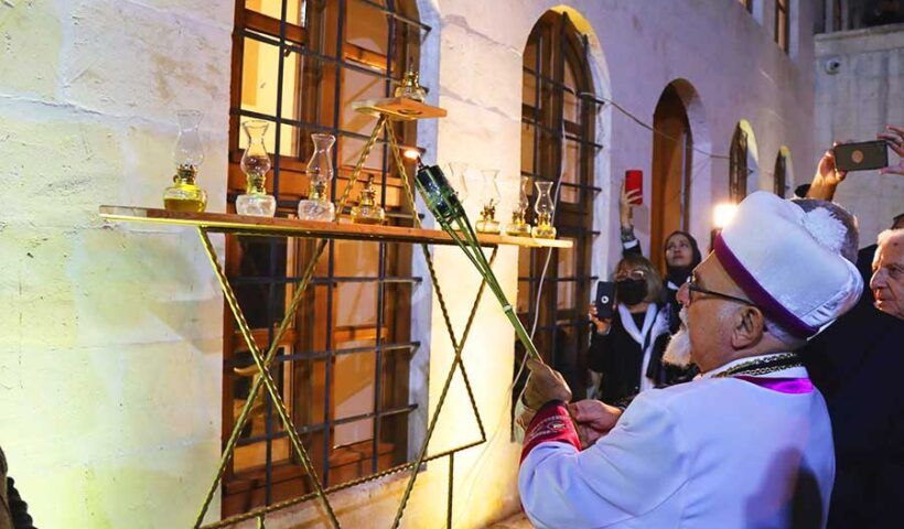 Turkey, Jews celebrating Hanukkah in Kilis