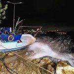 Turquía, temporal causa olas gigantes en Gemlik (Bursa)