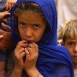 Afghanistan, children under starvation