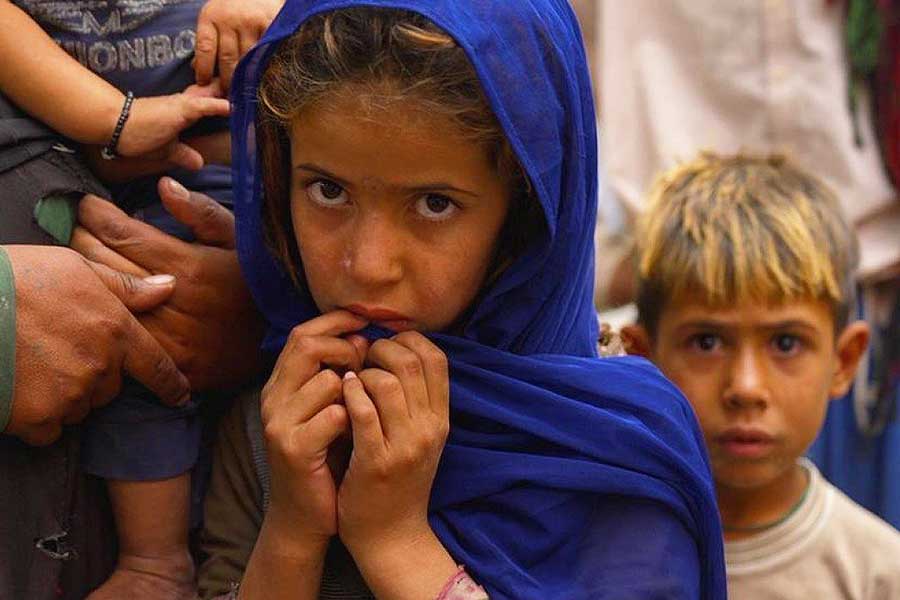 Afghanistan, children under starvation