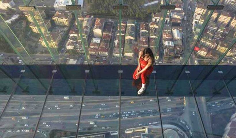 Istanbul, glass terrace
