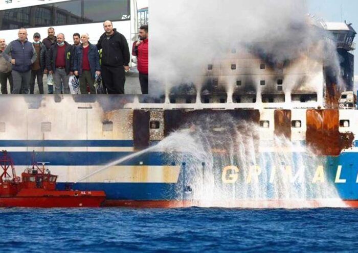 Turkey, Turks rescued from ferry fire